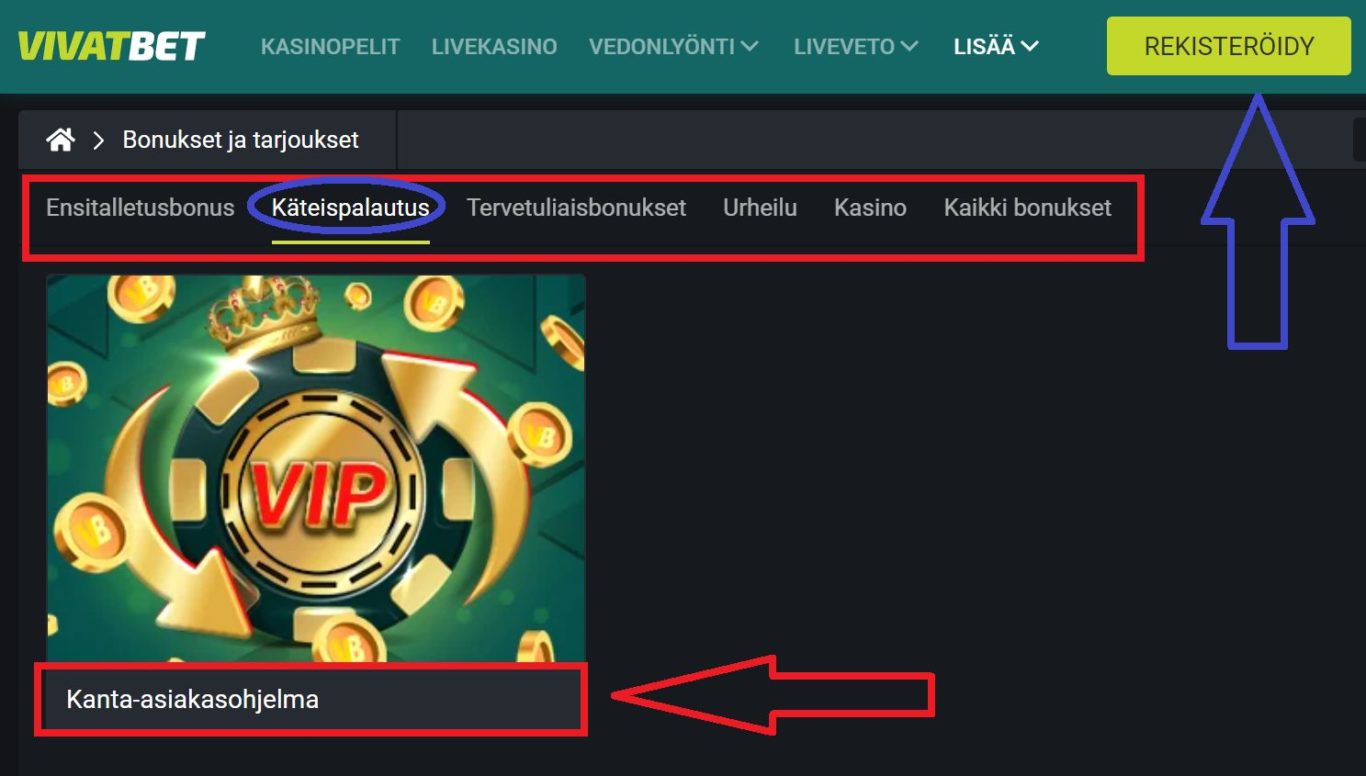 Hanki Vivatbet bonus ja nauti edullisista vedoista