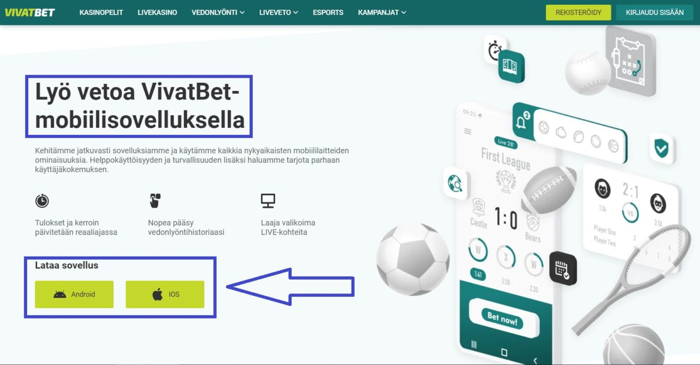 Vivatbet apk - säännöt uuden version lataamiseen